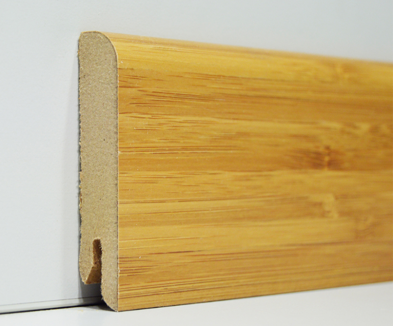 Zócalo Enchapado de Madera Bamboo