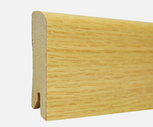 Zócalo Enchapado de Madera Roble